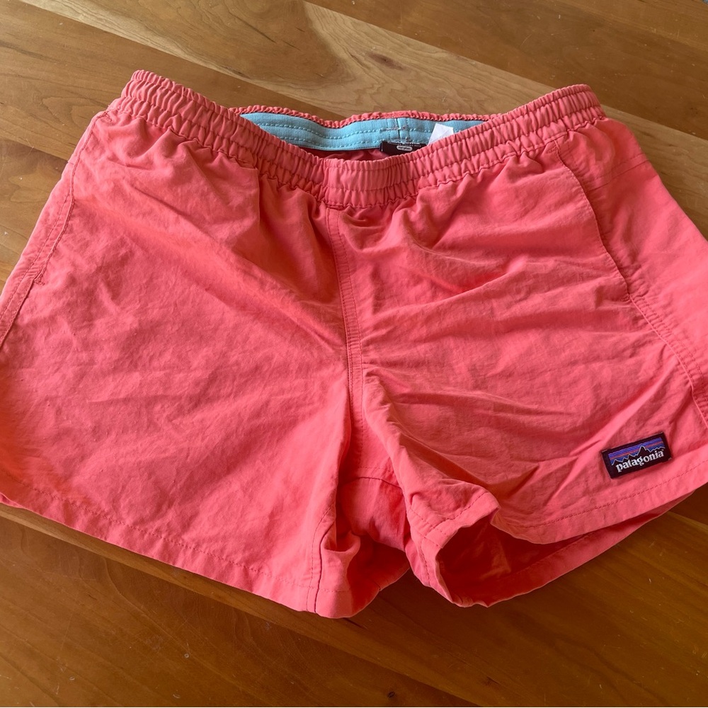Patagonia Pink Athletic Shorts Lightweight Elastic Waist